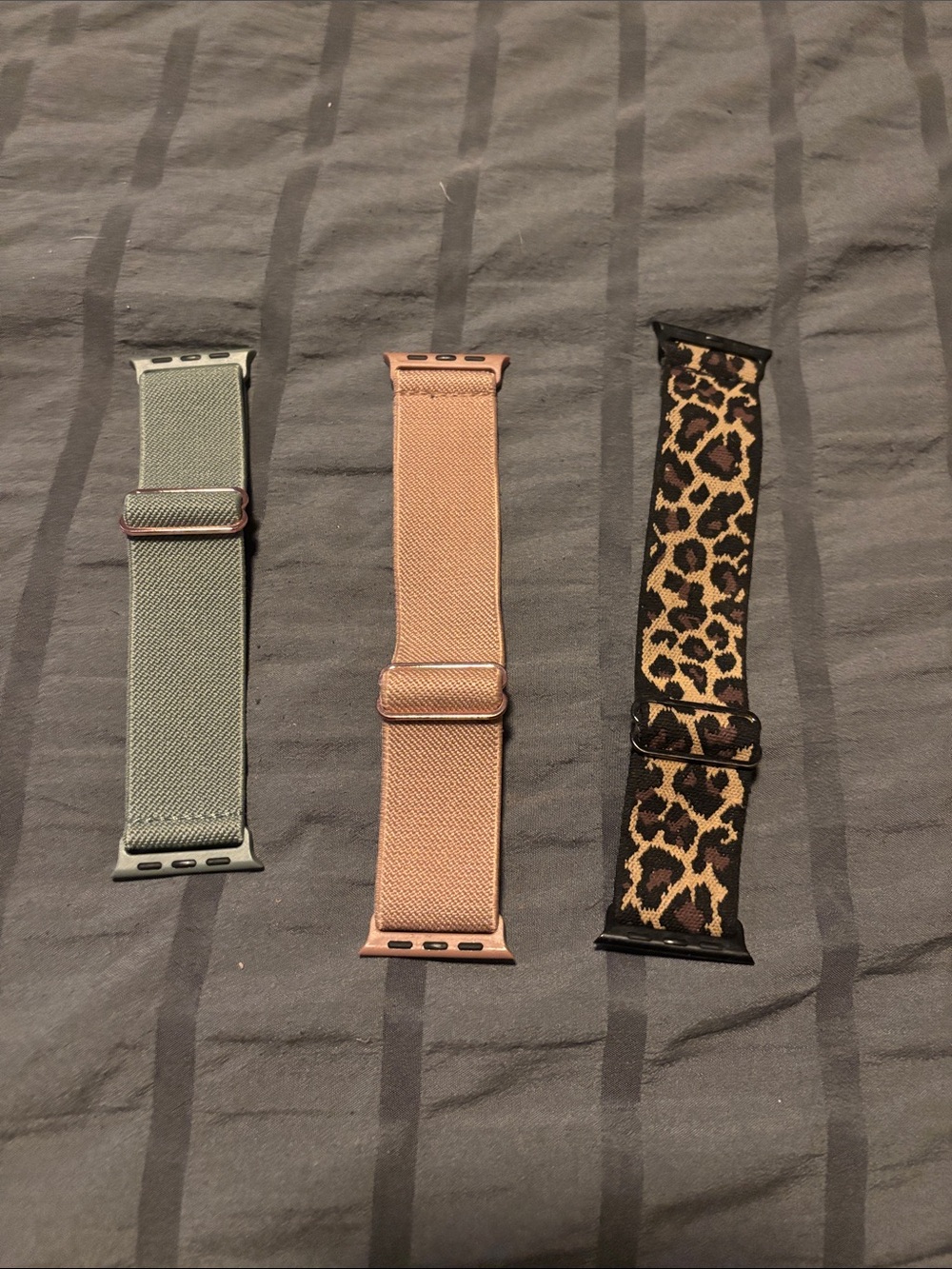 Stylish Stretch Sport Loop Watch Bands - Sage, Rose, Leopard